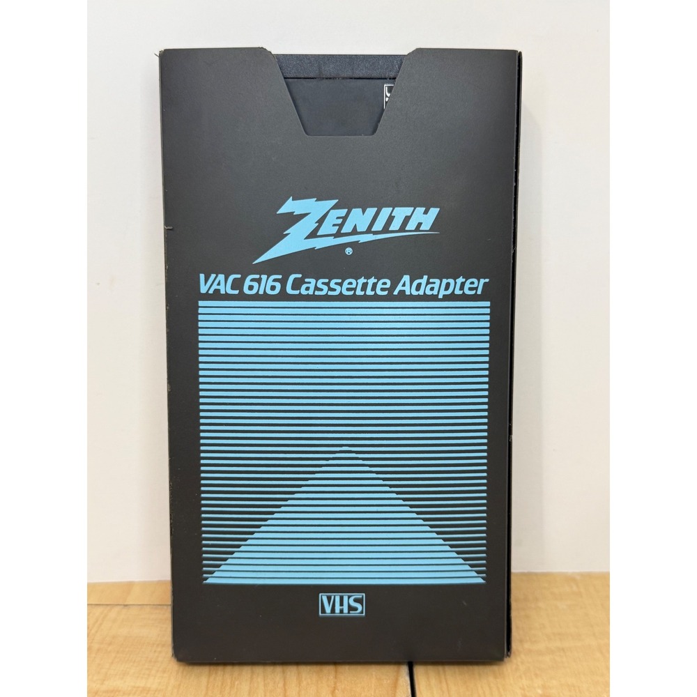 Zenith VAC 616 VHS-C Cassette Adapter Motorized VHS Playback Converter w/ Sleeve